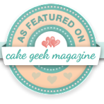 Cake Geek Magazine feature Badge