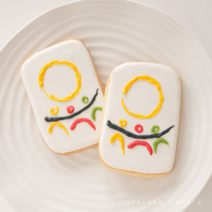 Kitsilano Community Center decorated logo cookies