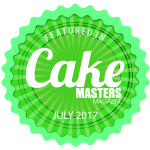 July 17 Cake Masters Magazine featured in badge